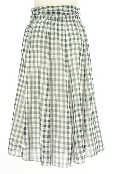 WILLSELECTION（ウィルセレクション）の古着「ミディ丈ギンガムチェック柄シアースカート（スカート）」大画像２へ