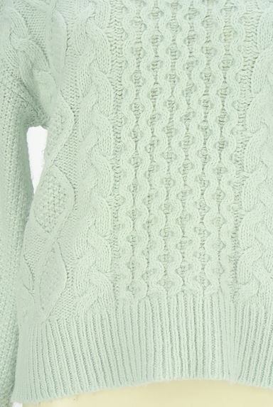 WILLSELECTION（ウィルセレクション）の古着「肩レースアップケーブル編みニットトップス（セーター）」大画像４へ