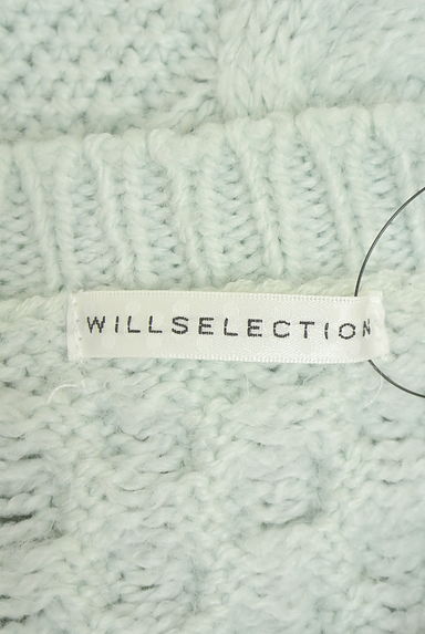 WILLSELECTION（ウィルセレクション）の古着「肩レースアップケーブル編みニットトップス（セーター）」大画像６へ