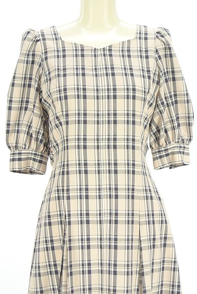 WILLSELECTION（ウィルセレクション）の古着「半そでチェック柄ワンピース（ワンピース・チュニック）」大画像４へ