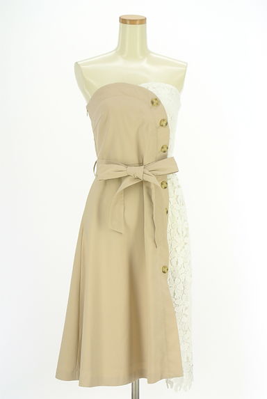 WILLSELECTION（ウィルセレクション）の古着「レース切替ベアトップワンピース（キャミワンピース）」大画像１へ