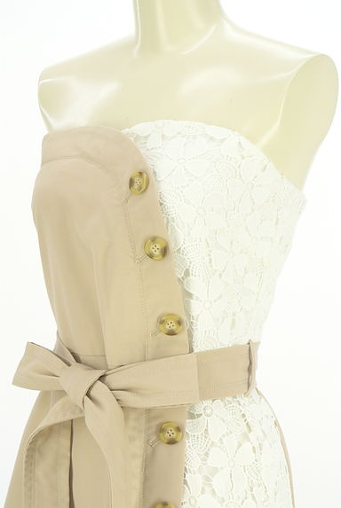 WILLSELECTION（ウィルセレクション）の古着「レース切替ベアトップワンピース（キャミワンピース）」大画像４へ