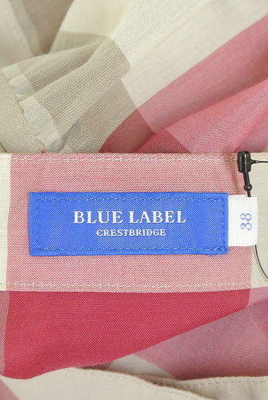 BLUE LABEL CRESTBRIDGE（ブルーレーベル・クレストブリッジ）の古着「ノースリチェック柄ワンピース（ワンピース・チュニック）」大画像６へ