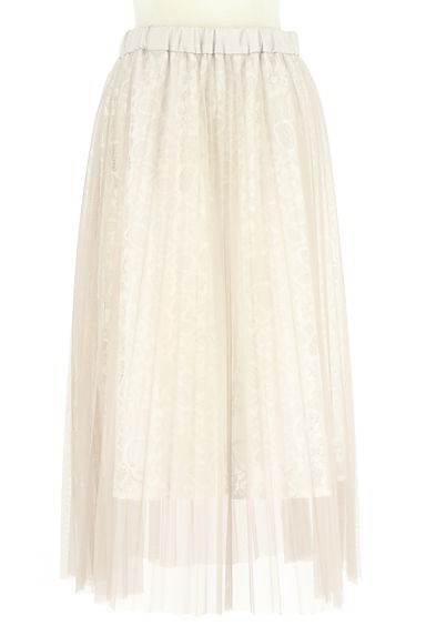 WILLSELECTION（ウィルセレクション）の古着「レース&プリーツチュールミモレ丈スカート（スカート）」大画像１へ