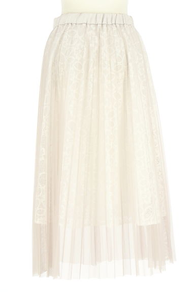 WILLSELECTION（ウィルセレクション）の古着「レース&プリーツチュールミモレ丈スカート（スカート）」大画像２へ