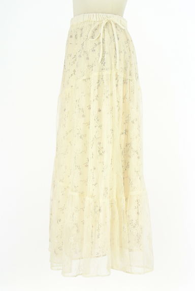 WILLSELECTION（ウィルセレクション）の古着「レースレイヤード小花柄ロングスカート（ロングスカート・マキシスカート）」大画像３へ