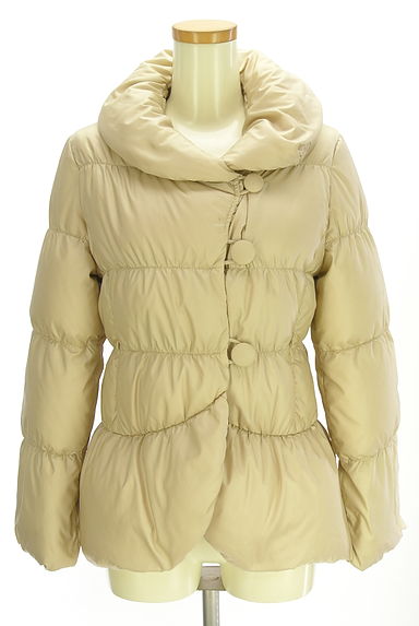 STRAWBERRY-FIELDS（ストロベリーフィールズ）の古着「ペプラムダウンジャケット（ダウンジャケット・ダウンコート）」大画像１へ