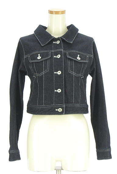 WILLSELECTION（ウィルセレクション）の古着「後ろレースアップワンウォッシュデニムジャケット（ブルゾン・スタジャン）」大画像１へ