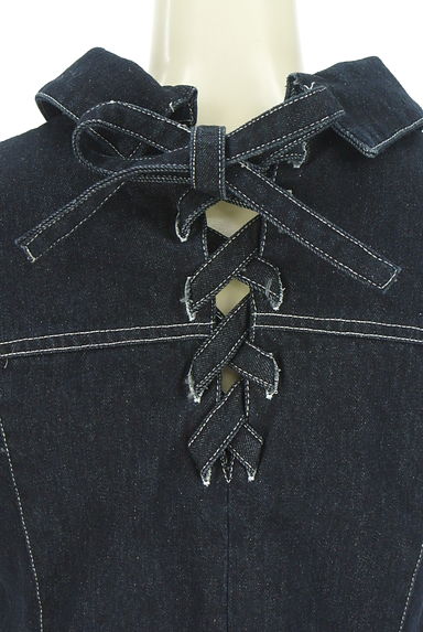 WILLSELECTION（ウィルセレクション）の古着「後ろレースアップワンウォッシュデニムジャケット（ブルゾン・スタジャン）」大画像５へ