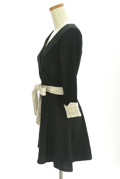 Rady（レディ）の古着「レースカフス&ベルト Vネックワンピース（ワンピース・チュニック）」大画像３へ