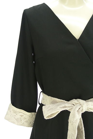 Rady（レディ）の古着「レースカフス&ベルト Vネックワンピース（ワンピース・チュニック）」大画像４へ