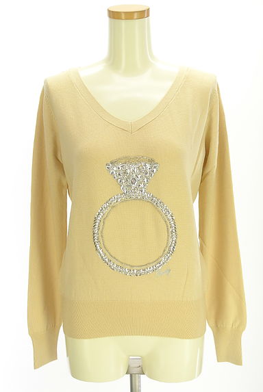 Rady（レディ）の古着「キラキラビジュー付きVネックニット（ニット）」大画像１へ