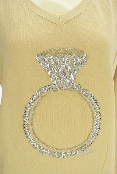 Rady（レディ）の古着「キラキラビジュー付きVネックニット（ニット）」大画像４へ