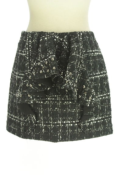 ROYAL PARTY（ロイヤルパーティ）の古着「バックフリルツイードミニスカート（ミニスカート）」大画像２へ