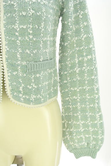 ROYAL PARTY（ロイヤルパーティ）の古着「パール付きニットジャケット（ジャケット）」大画像５へ