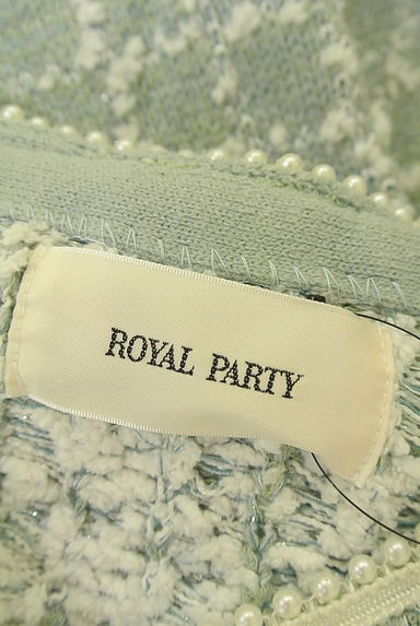 ROYAL PARTY（ロイヤルパーティ）の古着「パール付きニットジャケット（ジャケット）」大画像６へ