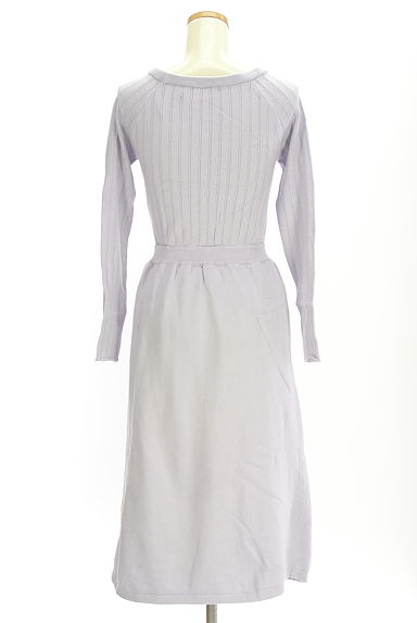 rienda（リエンダ）の古着「編地切替ニットワンピース（ワンピース・チュニック）」大画像２へ