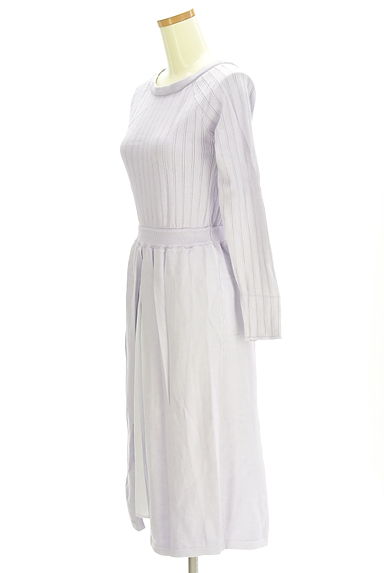 rienda（リエンダ）の古着「編地切替ニットワンピース（ワンピース・チュニック）」大画像３へ