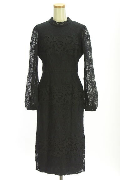 rienda（リエンダ）の古着「ミモレ丈総レースタイトワンピース（ワンピース・チュニック）」大画像１へ