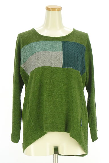 drug store's（ドラッグストアーズ）の古着「別地切替配色ニットトップス（セーター）」大画像１へ