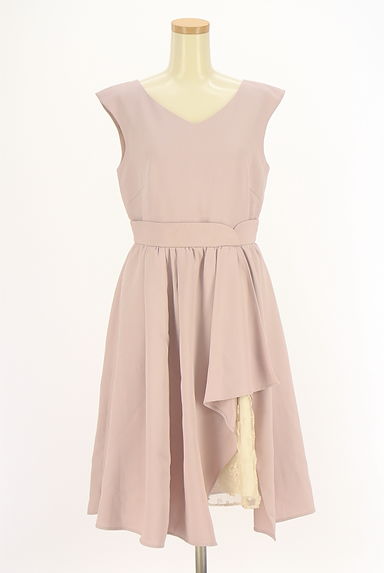 JILL by JILLSTUART（ジルバイジルスチュアート）の古着「スカート刺繍レースINノースリワンピース（ワンピース・チュニック）」大画像１へ