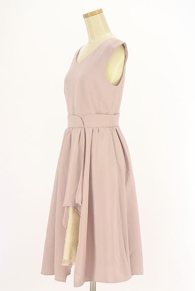 JILL by JILLSTUART（ジルバイジルスチュアート）の古着「スカート刺繍レースINノースリワンピース（ワンピース・チュニック）」大画像３へ