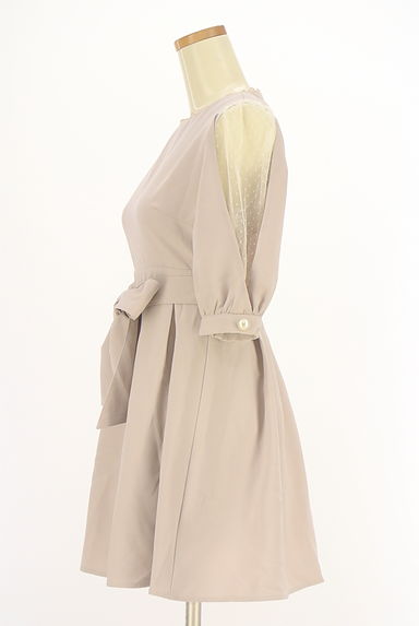 evelyn（エブリン）の古着「袖ドットチュール切替ワンピース（ワンピース・チュニック）」大画像３へ