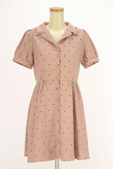 evelyn（エブリン）の古着「半そでハート柄シャツワンピース（ワンピース・チュニック）」大画像１へ