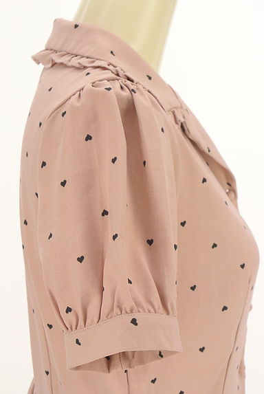 evelyn（エブリン）の古着「半そでハート柄シャツワンピース（ワンピース・チュニック）」大画像５へ