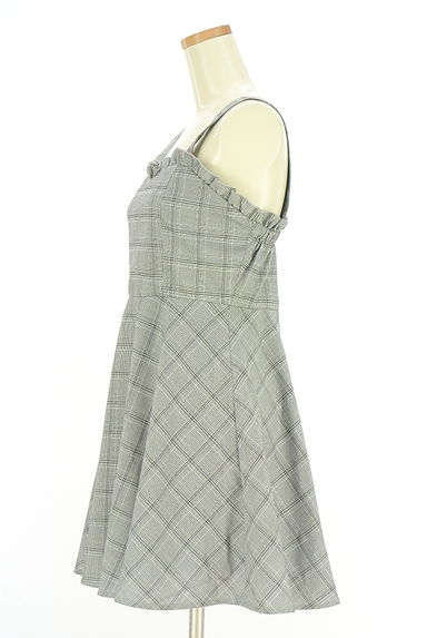 evelyn（エブリン）の古着「グレンチェック柄キャミワンピース（キャミワンピース）」大画像３へ