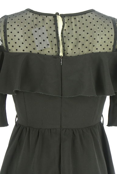 evelyn（エブリン）の古着「ドット柄シアー切替ワンピース（ワンピース・チュニック）」大画像５へ