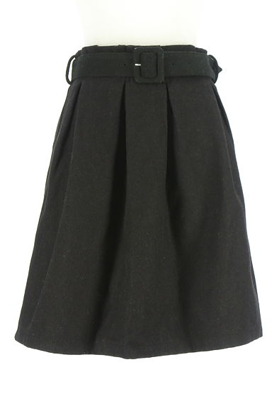 An MILLE（アンミール）の古着「ベルト付きタック膝上スカート（スカート）」大画像１へ