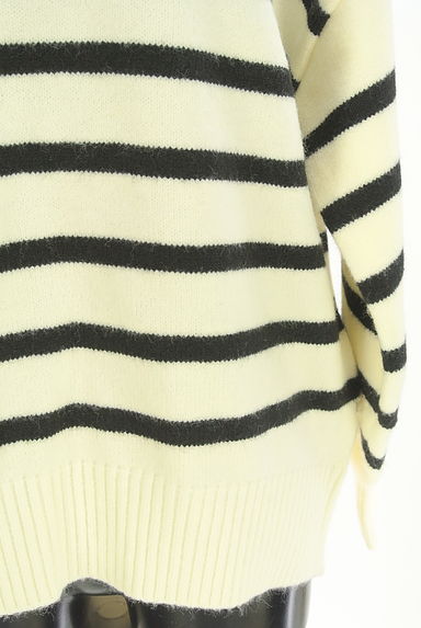 AZUL BY MOUSSY（アズールバイマウジー）の古着「Vネックボーダーニット（セーター）」大画像５へ