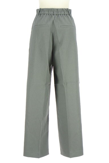 AZUL BY MOUSSY（アズールバイマウジー）の古着「斜めタックセンタープレスワイドパンツ（パンツ）」大画像２へ