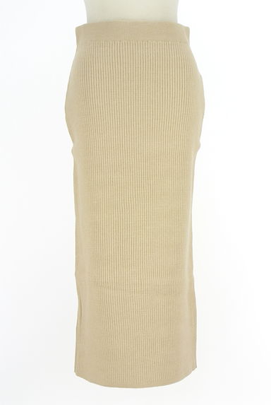 AZUL BY MOUSSY（アズールバイマウジー）の古着「リブニットロングタイトスカート（ロングスカート・マキシスカート）」大画像１へ