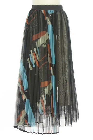 Eimee Law（エイミーロウ）の古着「アシメチュールロングフレアスカート（ロングスカート・マキシスカート）」大画像１へ