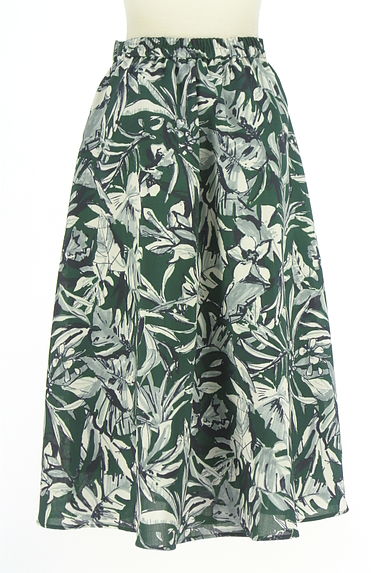 YECCA VECCA（イェッカヴェッカ）の古着「ボタニカル柄ミモレフレアスカート（ロングスカート・マキシスカート）」大画像２へ