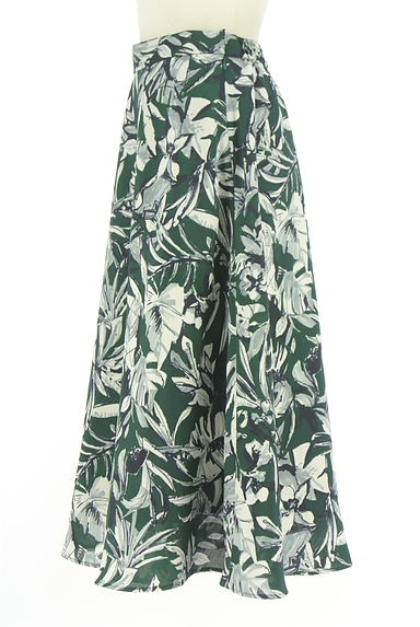 YECCA VECCA（イェッカヴェッカ）の古着「ボタニカル柄ミモレフレアスカート（ロングスカート・マキシスカート）」大画像３へ
