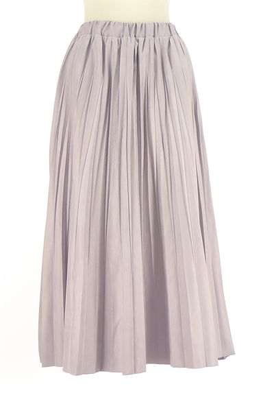 YECCA VECCA（イェッカヴェッカ）の古着「スウェード調プリーツロングスカート（ロングスカート・マキシスカート）」大画像１へ