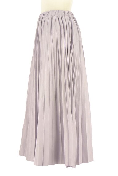 YECCA VECCA（イェッカヴェッカ）の古着「スウェード調プリーツロングスカート（ロングスカート・マキシスカート）」大画像３へ