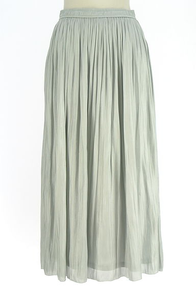 YECCA VECCA（イェッカヴェッカ）の古着「光沢ギャザーロングスカート（ロングスカート・マキシスカート）」大画像１へ