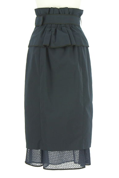 UNITED TOKYO（ユナイテッドトウキョウ）の古着「ペプラムベルト付き裾レースタイトスカート（スカート）」大画像２へ