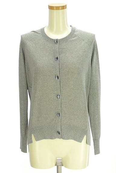 MARILYN MOON（マリリンムーン）の古着「ビジュー付きラグランニットカーデ（カーディガン・ボレロ）」大画像１へ