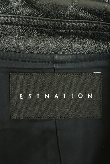 ESTNATION（エストネーション）の古着「レザーライダースジャケット（ブルゾン・スタジャン）」大画像６へ