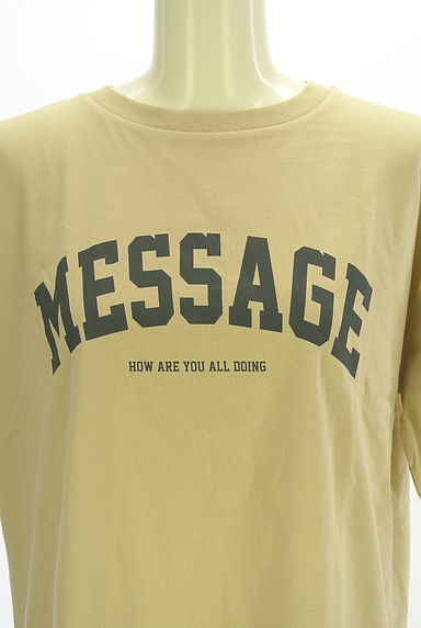 Samansa Mos2（サマンサモスモス）の古着「Samansa Mos2 blue プリントチュニックTシャツ（Ｔシャツ）」大画像４へ