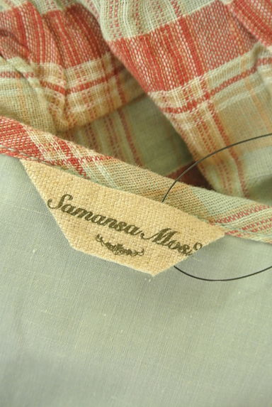 Samansa Mos2（サマンサモスモス）の古着「チェック柄チュニックブラウス（カットソー・プルオーバー）」大画像６へ