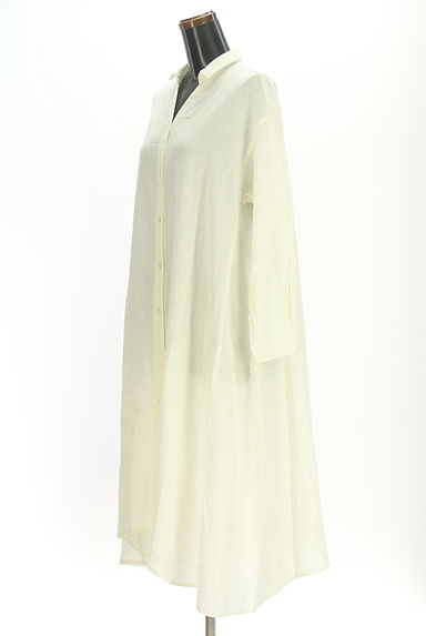 Samansa Mos2（サマンサモスモス）の古着「綿麻スキッパーシャツワンピース（ワンピース・チュニック）」大画像３へ