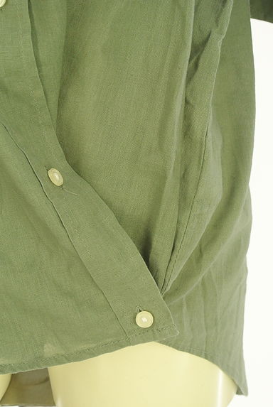 Samansa Mos2（サマンサモスモス）の古着「2WAY綿麻スキッパーシャツ（カジュアルシャツ）」大画像５へ