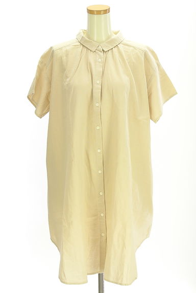 Samansa Mos2（サマンサモスモス）の古着「綿麻シャツチュニック（ワンピース・チュニック）」大画像１へ