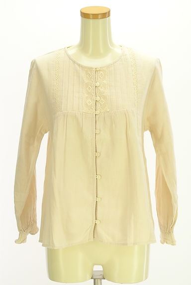 Samansa Mos2（サマンサモスモス）の古着「綿麻フロントレースブラウス（ブラウス）」大画像１へ